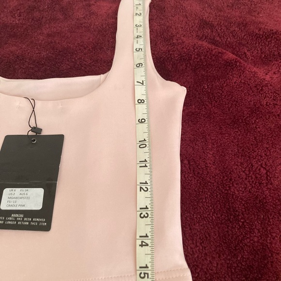 Misguided - NWT -top cradle pink - size 2 (Juniors) - Picture 3 of 5